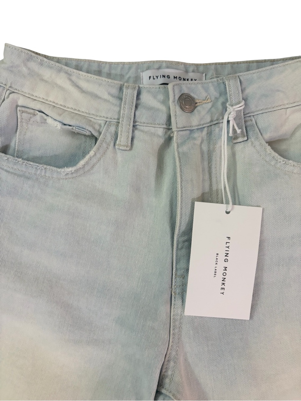 NWT Flying Monkey Black Label Reform High Rise Mom Jeans Light Wash Women’s 24 - Picture 3 of 10